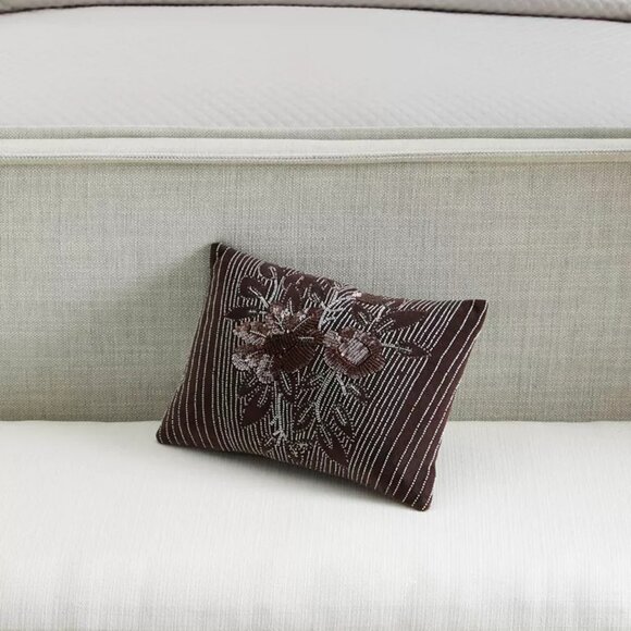 NWT $275 Ralph Lauren Throw Pillow Barkin 12" x 16" EMBELLISHED - Picture 2 of 13